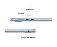 Apple MacBook Air M5/24GB/4TB/Mac OS Błękitny 10R GPU - 1589316 - zdjęcie 6